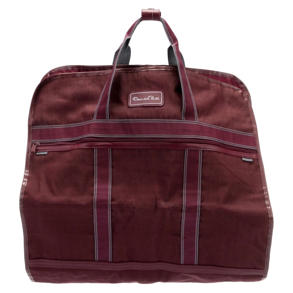 Oscar De La Renta Travel Garment Bag Hanging Folding Luggage Coats Jackets Dress